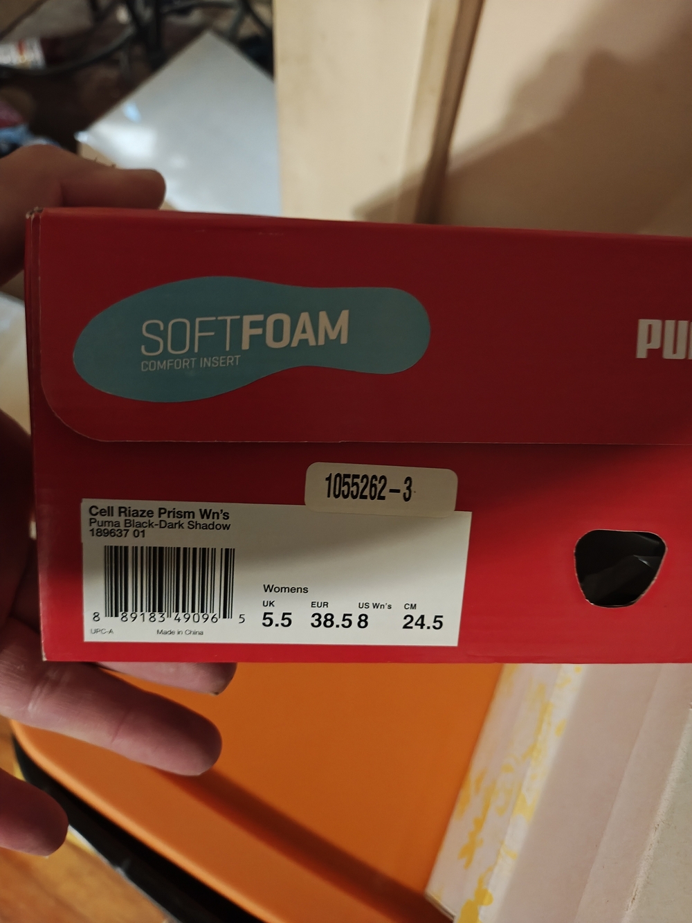 Puma Size 8  Blk-Shadow Prism  Shoes